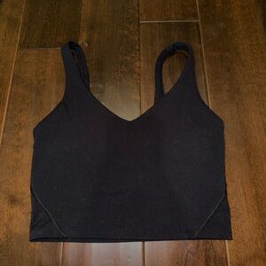 Tank Top Built in Bra Black